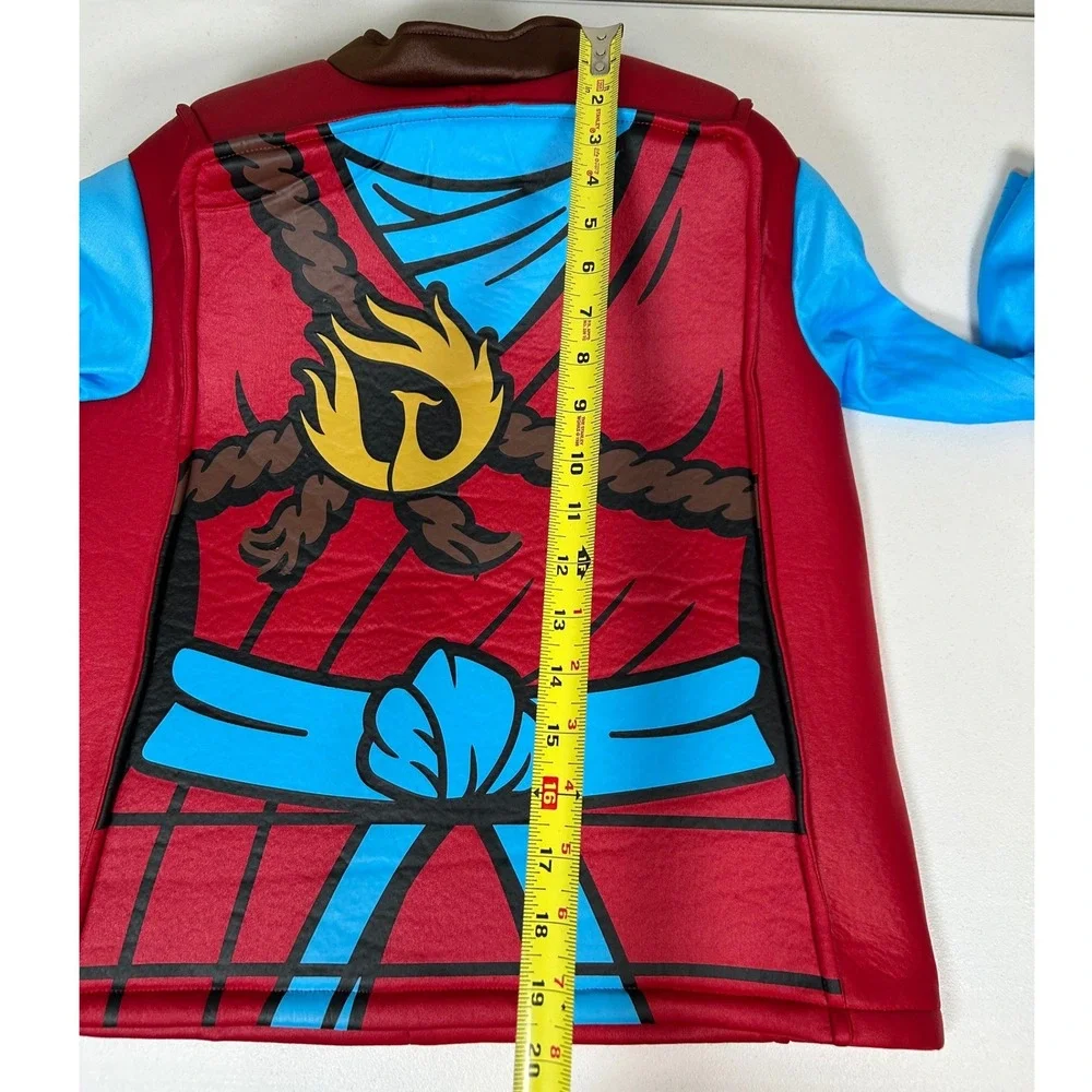LEGO Ninjago Halloween Costume Kids Boys M 7-8 Kai Fire Ninja Minifigure
